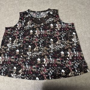 Anywear by Catherines‎ Women's Sleeveless Tunic Top Size 4X Stretchy Mesh Career